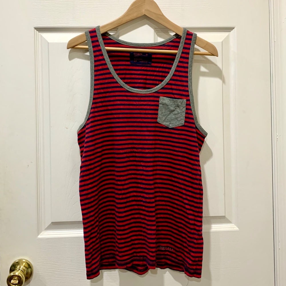 Express Men’s Stripe Tank Top (S)